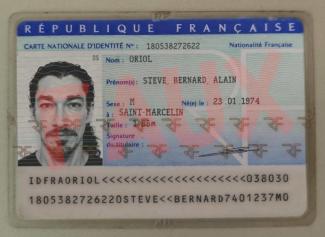 Fausse CNI utilisée par l'usurpateur